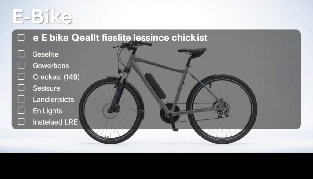 E-Bike Daily Maintenance Checklist