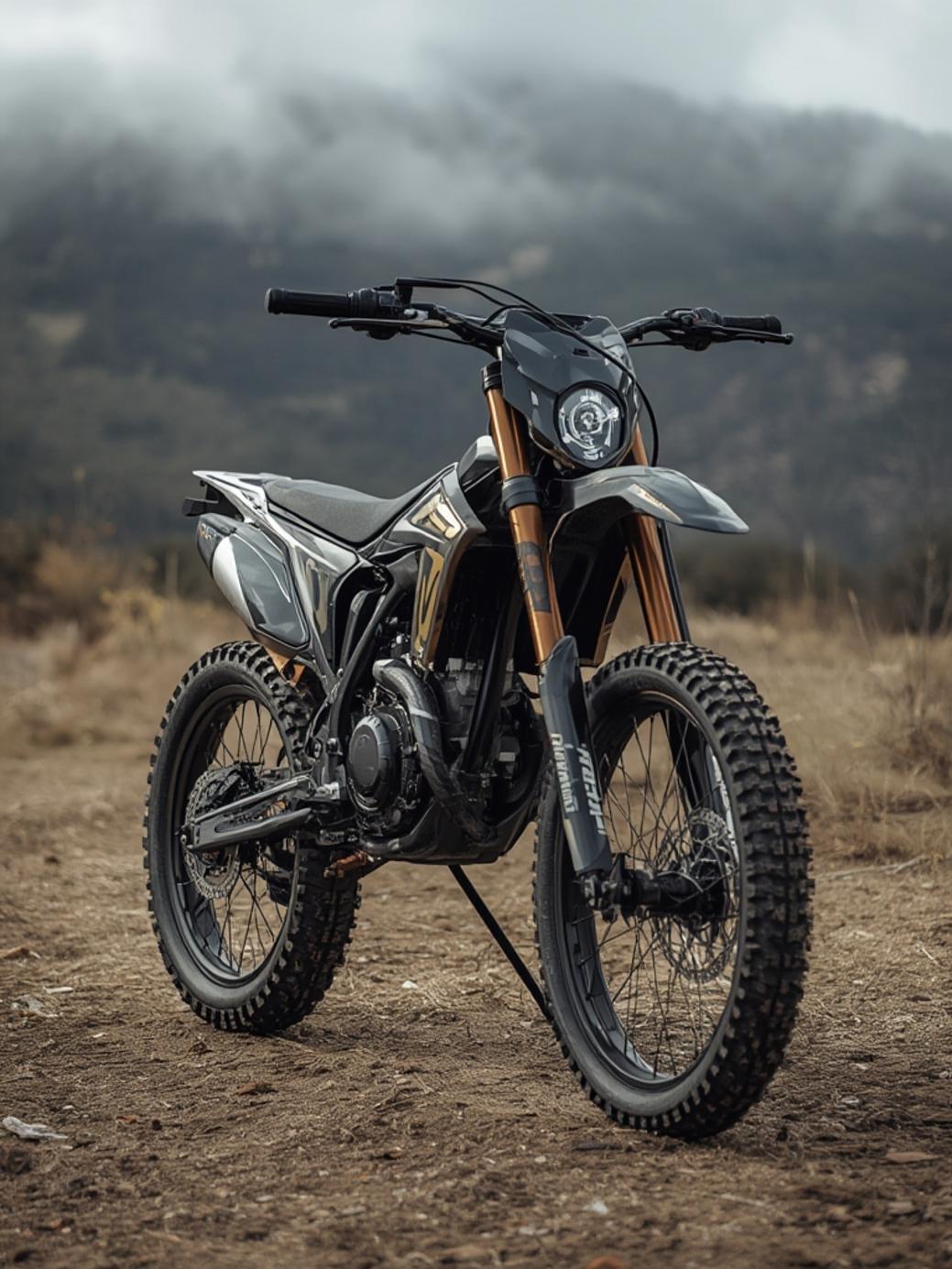 Off-road e-bike charging in a garage